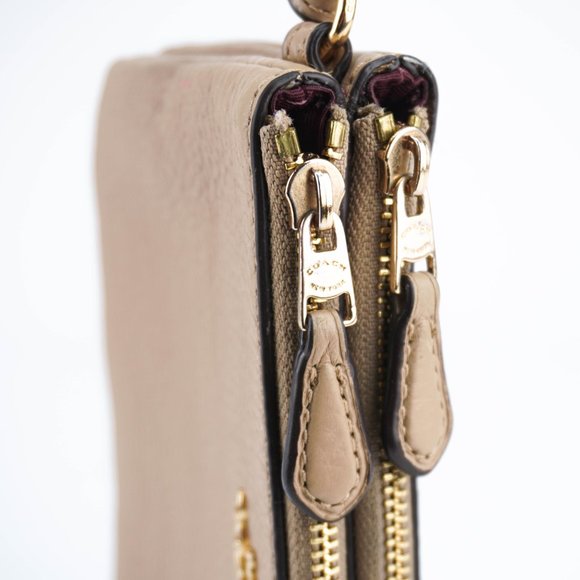 COACH Tan Corner Zip Wristlet - Picture 11 of 14